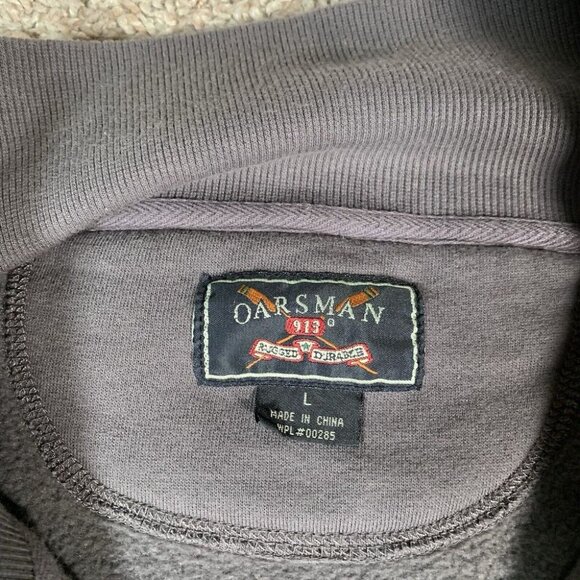 UMBC Retrievers Quarter Zip Sweatshirt Mens Large Gray Pullover NCAA Y2K - Picture 4 of 8